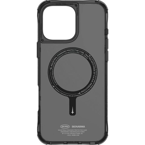 Apple iPhone 16 Pro Max (6.9) Kılıf SkinArma Şeffaf Airbag Tasarımlı Magsafe Şarj Özellikli Saido Kapak - Şeffaf