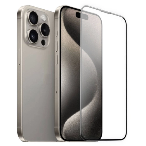 Apple iPhone 16 Pro Max (6.9) Wiwu GT-010 Anti-Reflective Polimer Oleofobik Kaplama Ultra İnce Temperli Cam Ekran Koruyucu - Siyah