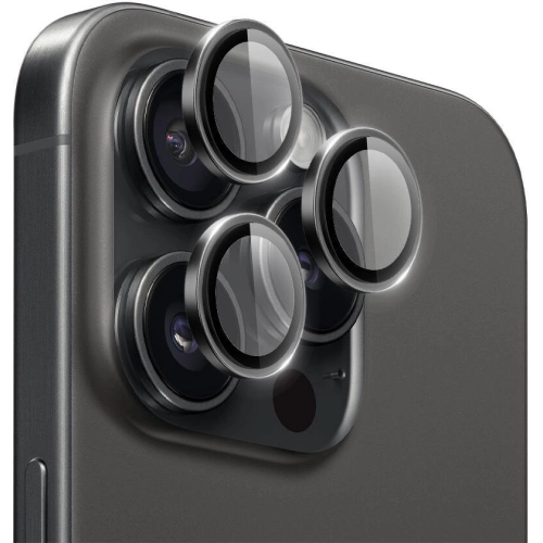 Apple iPhone 16 Pro Max (6.9) Wiwu LG-003 Lens Guard Çizilmeye Karşı Dayanıklı Safir Kamera Lens Koruyucu - Siyah