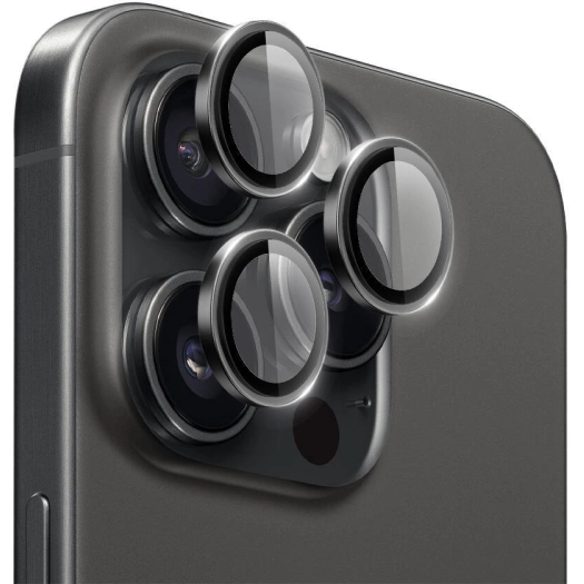 Apple iPhone 16 Pro Max (6.9) Wiwu LG-003 Lens Guard Çizilmeye Karşı Dayanıklı Safir Kamera Lens Koruyucu - Siyah