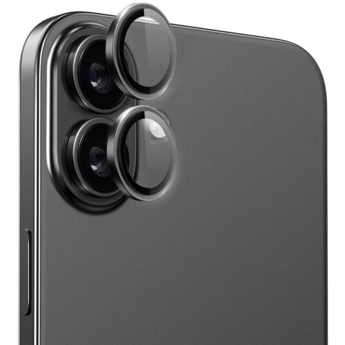 Apple iPhone 16 Wiwu LG-004 PVD Lens Guard Metal Kamera Lens Koruyucu - Siyah