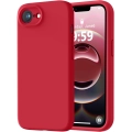 Apple iPhone 16e Kılıf İçi Kadife Mat Mara Lansman Silikon Kapak  - Kırmızı