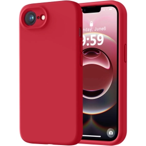 Apple iPhone 16e Kılıf İçi Kadife Mat Mara Lansman Silikon Kapak  - Kırmızı