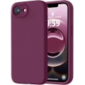 Apple iPhone 16e Kılıf İçi Kadife Mat Mara Lansman Silikon Kapak  - Koyu Mor