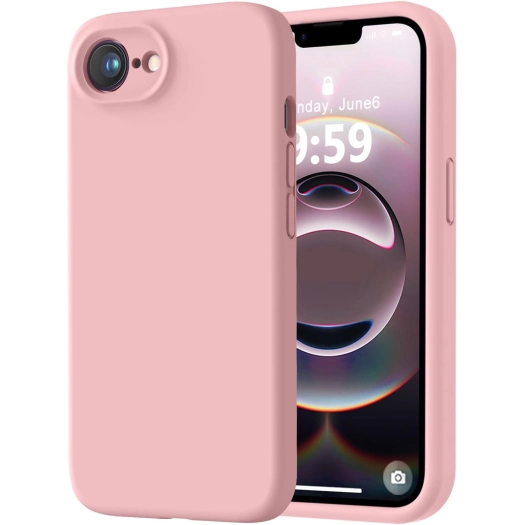 Apple iPhone 16e Kılıf İçi Kadife Mat Mara Lansman Silikon Kapak  - Pembe