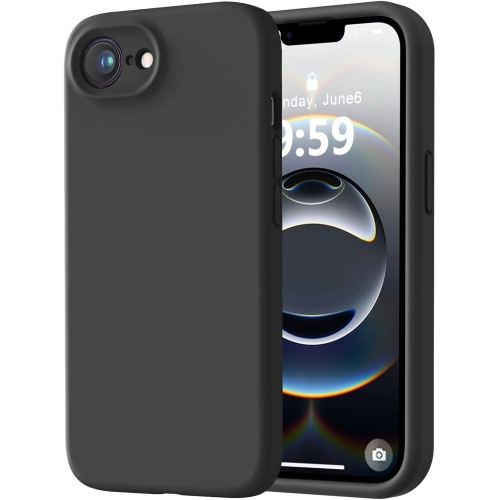 Apple iPhone 16e Kılıf İçi Kadife Mat Mara Lansman Silikon Kapak  - Siyah