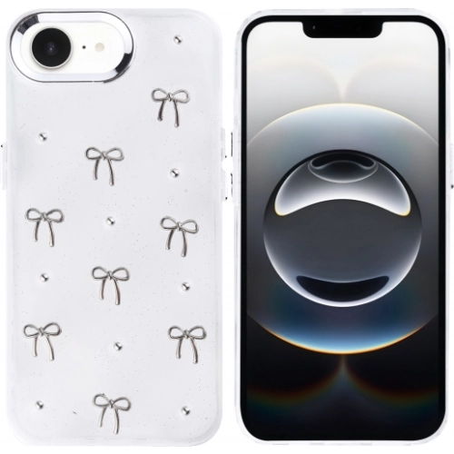 Apple iPhone 16e Kılıf Airbag Tasarımlı Desenli Simli Şeffaf Kutup Kapak, Tam Uyumlu - Fiyonk