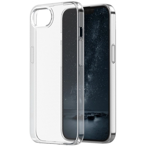 Apple iPhone 16e Kılıf Kamera Korumalı Esnek Silikon Kapak - Şeffaf