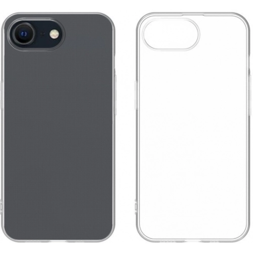 Apple iPhone 16e Kılıf Kamera Korumalı Esnek Silikon Kapak - Şeffaf