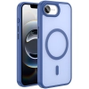 Apple iPhone 16e Kılıf Magsafe Şarj Özellikli Renkli Mat Arka Yüzey Sio Kapak - Lacivert
