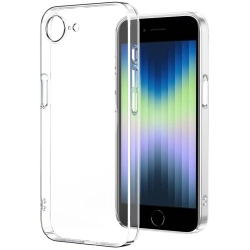 Apple iPhone 16e Kılıf Sert Arka Yüzey İnce Droga Kapak - Şeffaf