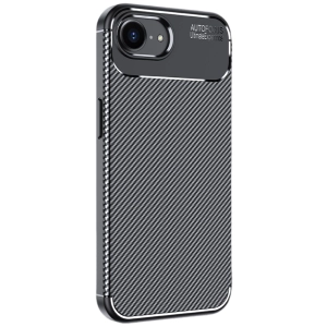 Apple iPhone 16e Kılıf Silikon Parmak İzi Bırakmayan Karbon Soft Negro Kapak - Siyah