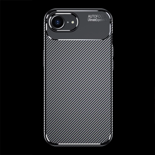 Apple iPhone 16e Kılıf Silikon Parmak İzi Bırakmayan Karbon Soft Negro Kapak - Siyah