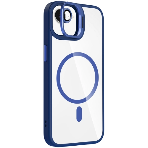 Apple iPhone 16e Kılıf Standlı ve Kamera Lens Hediyeli M-Safe Şarj Özellikli Etro Kapak - Desert Titanyum