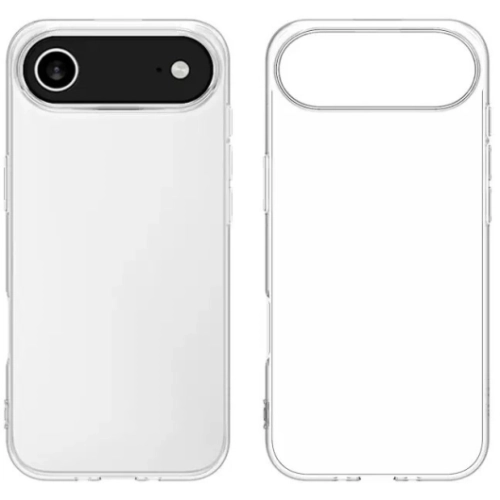 Apple iPhone 17 Air Kılıf Kamera Korumalı Esnek Silikon Kapak - Şeffaf