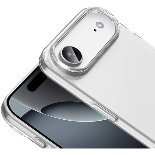 Apple iPhone 17 Air Kılıf Sert Arka Yüzey İnce Droga Kapak - Şeffaf