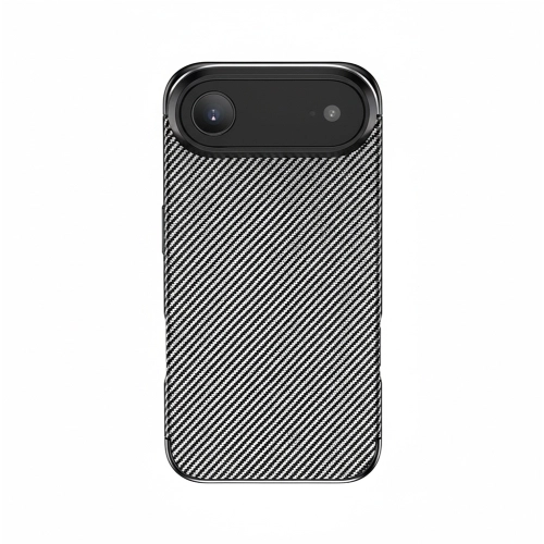 Apple iPhone 17 Air Kılıf Silikon Parmak İzi Bırakmayan Karbon Soft Negro Kapak - Siyah