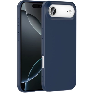 Apple iPhone 17 Air Kılıf İçi Kadife Mat Mara Lansman Silikon Kapak  - Lacivert