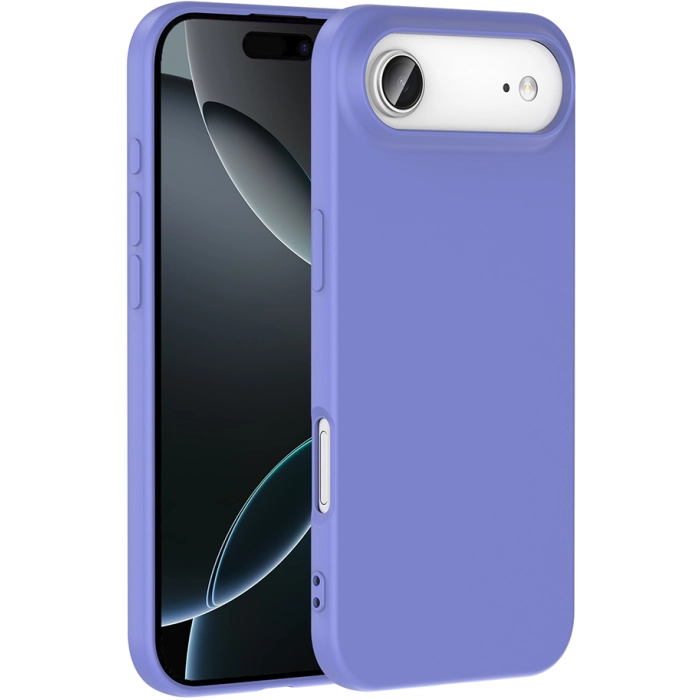 Apple iPhone 17 Air Kılıf İçi Kadife Mat Mara Lansman Silikon Kapak  - Lila