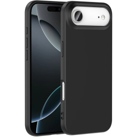 Apple iPhone 17 Air Kılıf İçi Kadife Mat Mara Lansman Silikon Kapak  - Siyah