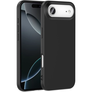 Apple iPhone 17 Air Kılıf İçi Kadife Mat Mara Lansman Silikon Kapak  - Siyah