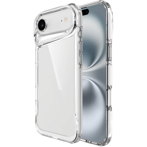 Apple iPhone 17 Air Kılıf Şeffaf TPU Kenarları Esnek Crystal T-Max Kapak - Şeffaf