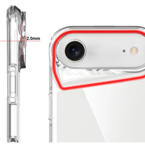 Apple iPhone 17 Air Kılıf Şeffaf TPU Kenarları Esnek Crystal T-Max Kapak - Şeffaf