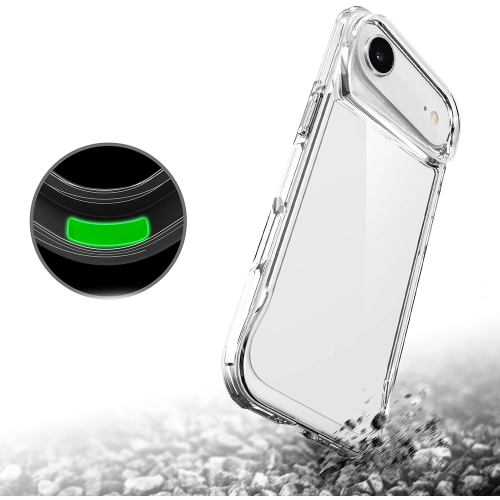 Apple iPhone 17 Air Kılıf Şeffaf TPU Kenarları Esnek Crystal T-Max Kapak - Şeffaf