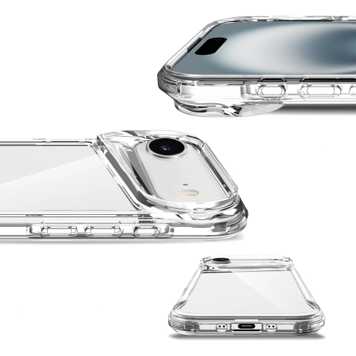 Apple iPhone 17 Air Kılıf Şeffaf TPU Kenarları Esnek Crystal T-Max Kapak - Şeffaf