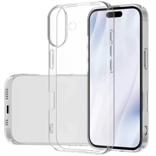 Apple iPhone 17 Kılıf Kamera Korumalı Esnek Silikon Kapak - Şeffaf