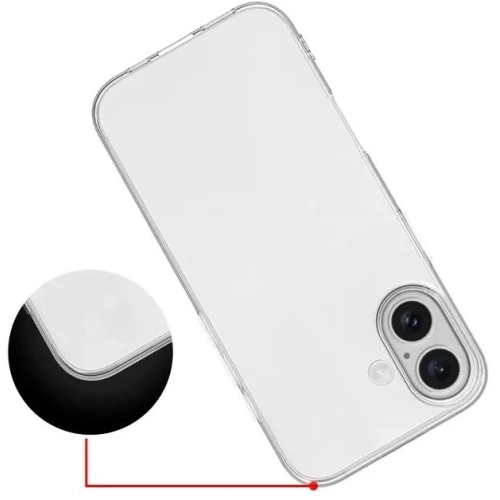 Apple iPhone 17 Kılıf Kamera Korumalı Esnek Silikon Kapak - Şeffaf