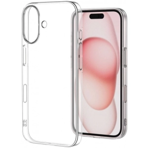 Apple iPhone 17 Kılıf Sert Arka Yüzey İnce Droga Kapak - Şeffaf