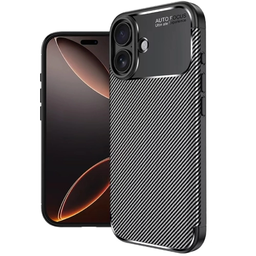Apple iPhone 17 Kılıf Silikon Parmak İzi Bırakmayan Karbon Soft Negro Kapak - Siyah