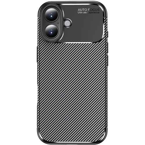 Apple iPhone 17 Kılıf Silikon Parmak İzi Bırakmayan Karbon Soft Negro Kapak - Siyah