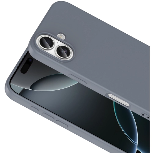 Apple iPhone 17 Kılıf İçi Kadife Mat Mara Lansman Silikon Kapak  - Siyah