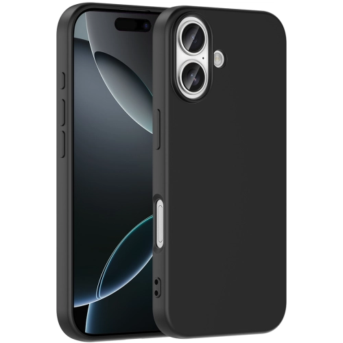 Apple iPhone 17 Kılıf İçi Kadife Mat Mara Lansman Silikon Kapak  - Siyah