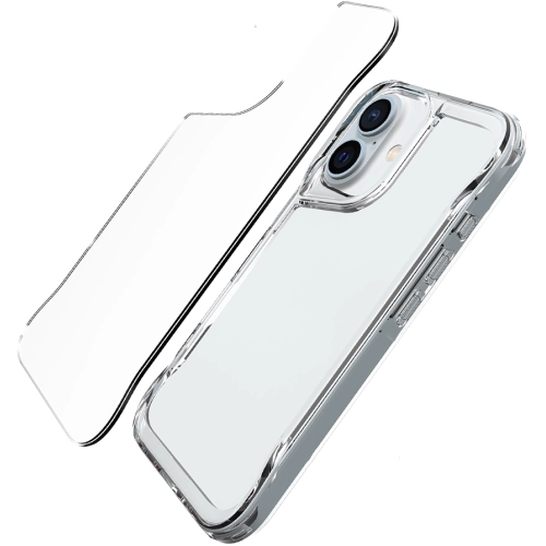 Apple iPhone 17 Kılıf Şeffaf TPU Kenarları Esnek Crystal T-Max Kapak - Şeffaf