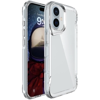 Apple iPhone 17 Kılıf Şeffaf TPU Kenarları Esnek Crystal T-Max Kapak - Şeffaf