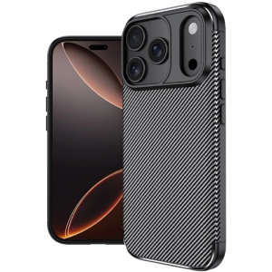 Apple iPhone 17 Pro Kılıf Silikon Parmak İzi Bırakmayan Karbon Soft Negro Kapak - Siyah