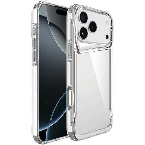 Apple iPhone 17 Pro Kılıf Şeffaf TPU Kenarları Esnek Crystal T-Max Kapak - Şeffaf