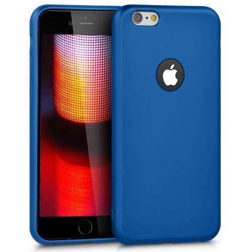 Apple iPhone 6 / 6s Kılıf İnce Soft Mat Renkli Esnek Silikon Kapak - Lacivert