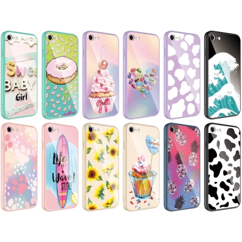 Apple iPhone 6s Kılıf Desenli Tasarım İçi Kadife Epoksi Silikon Kapak Ayak İzi - No : 4