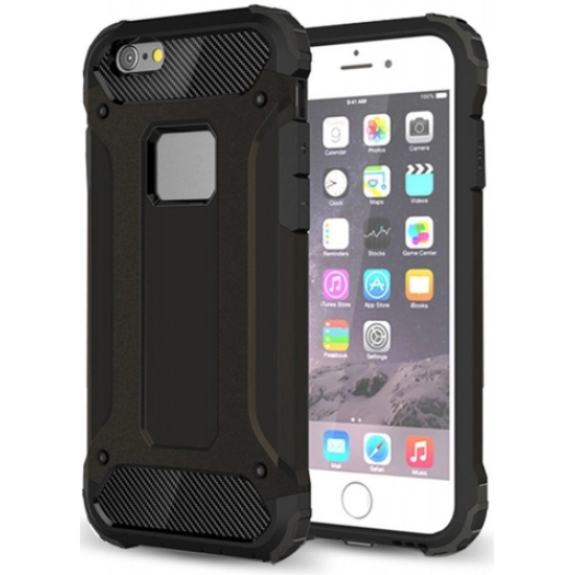 Apple iPhone 6s / 6 Kılıf Zırhlı Tank Crash Silikon Kapak - Gold