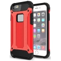 Apple iPhone 6s / 6 Kılıf Zırhlı Tank Crash Silikon Kapak - Kırmızı