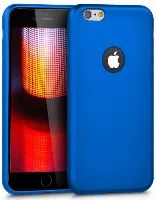 Apple iPhone 6s Kılıf İnce Mat Esnek Silikon - Mavi