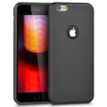 Apple iPhone 6s / 6 Kılıf İnce Soft Mat Renkli Esnek Silikon Kapak - Siyah