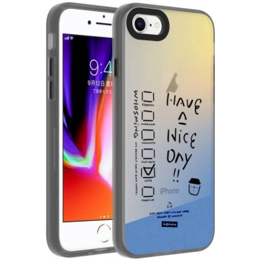 Apple iPhone 7 Kılıf Desenli Zore Dragon Sert Kapak - Have