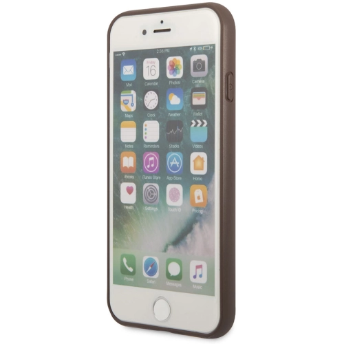 Apple iPhone 7 Kılıf GUESS Çift Kart Bölmeli Kapak - Siyah