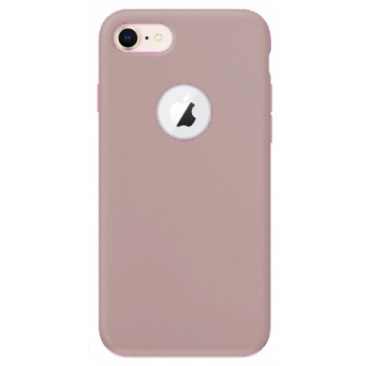 Apple iPhone 7 Kılıf İnce Soft Mat Renkli Esnek Silikon Kapak - Rose Gold