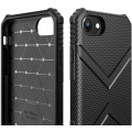 Apple iPhone 7 Kılıf Parmak İzi Bırakmayan Köşeleri Airbag Hank Kapak - Siyah